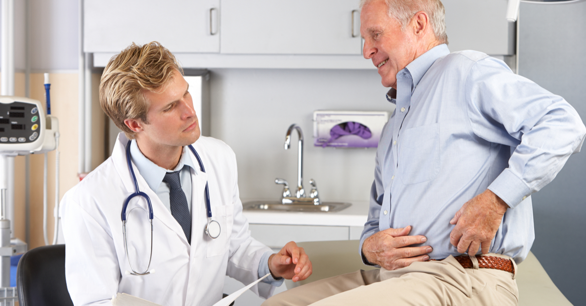 Image of an orthopedic surgeon treating a patient who needs hip reconstruction